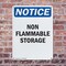 Signmission Non Flammable Storage OSHA Notice Sign, Plastic, 7in W x 10in L, 2PK OS-2PACK-NS-P-710-V-15052 - alternate 4